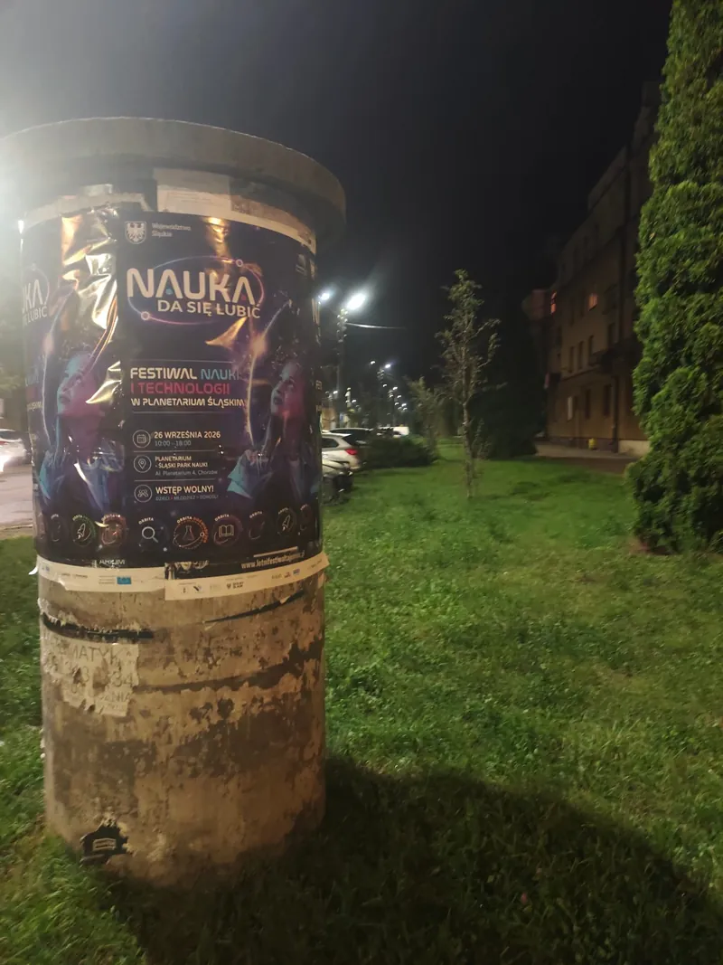 Plakatowanie: Festiwal Nowej Kultury w Czeladzi, Sosnowcu i Dąbrowie Górniczej