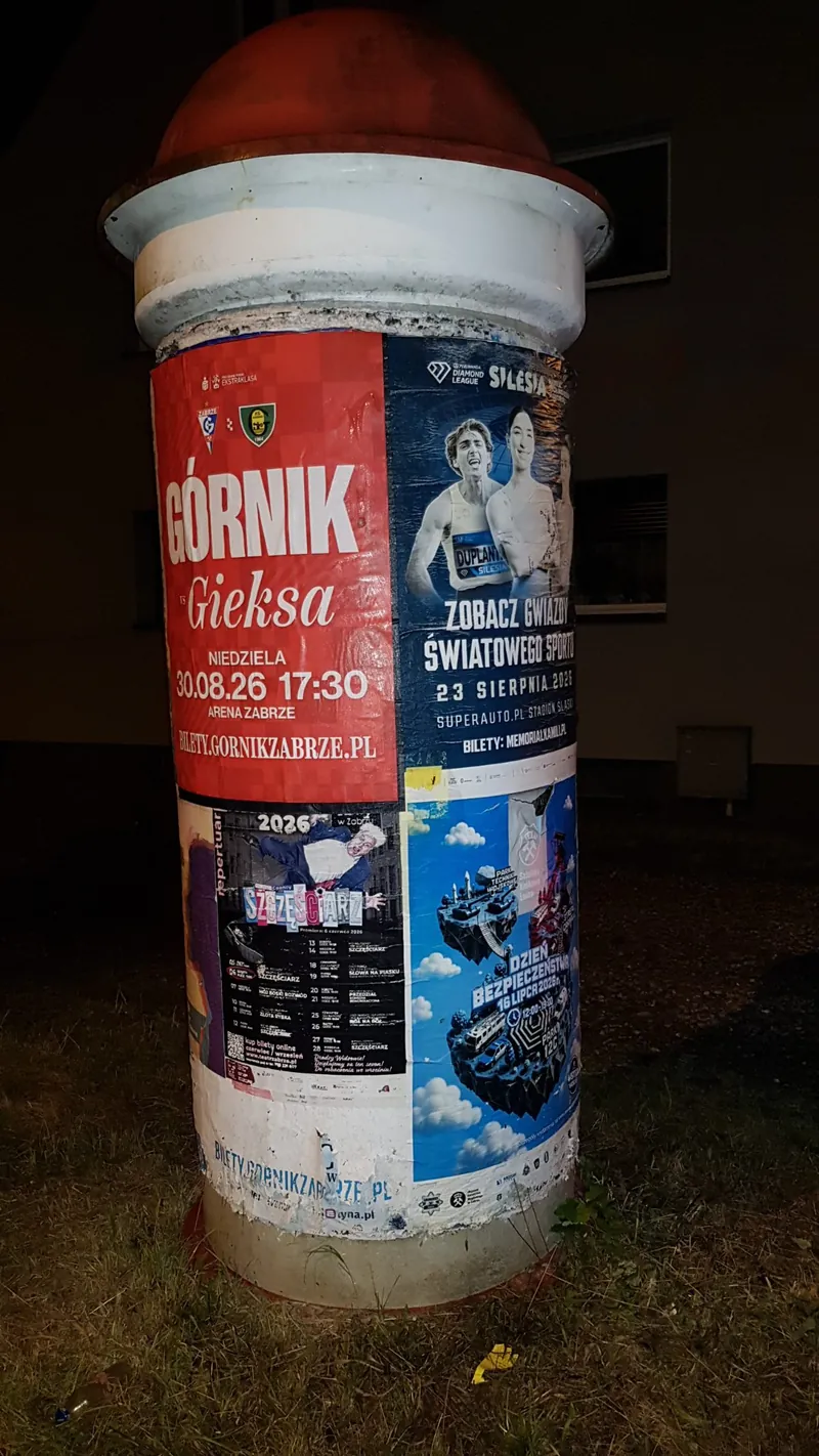 Plakatowanie Gliwice, Zabrze, Bytom: giełda outdoorowa
