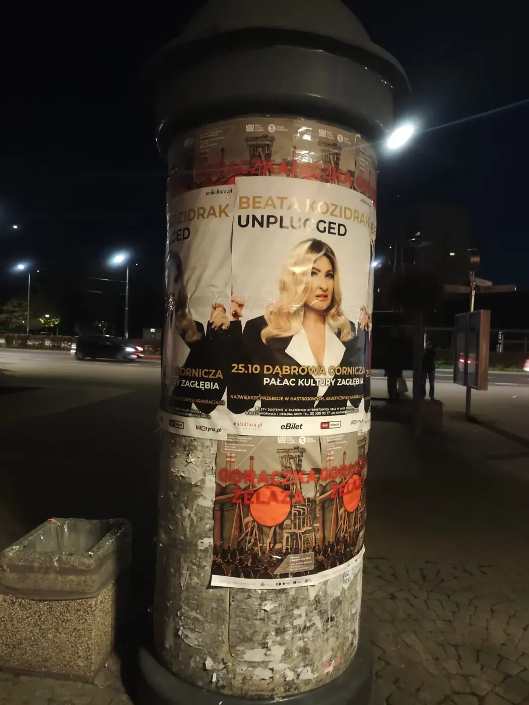 Plakatowanie w Dąbrowie Górniczej: Beata Kozidrak Unplugged