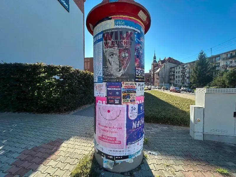 Plakatowanie w Gliwicach: USG piersi